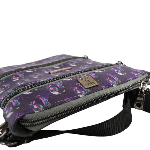 NWOT Post Malone Print Custom Handmade By Suzy Crossbody Bag Adjustable Straps - Picture 4 of 12